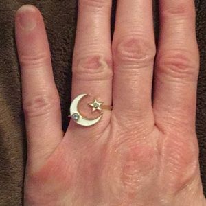Sophie Harper Star and Moon Cuff Ring